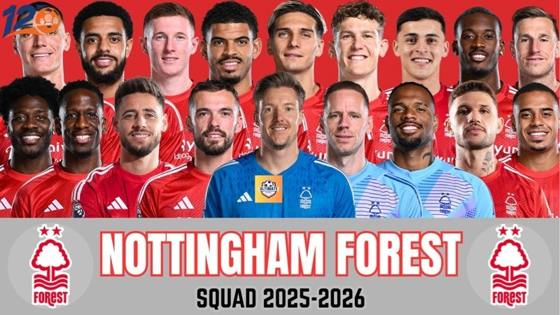 Danh sách Nottingham Forest cầu thủ mới nhất 2026