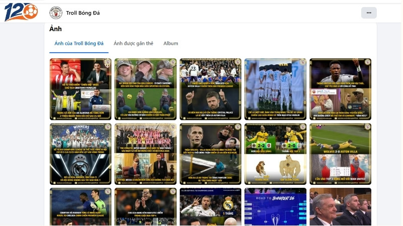 Kênh Troll bóng đá chuyên các meme cà khịa cầu thủ