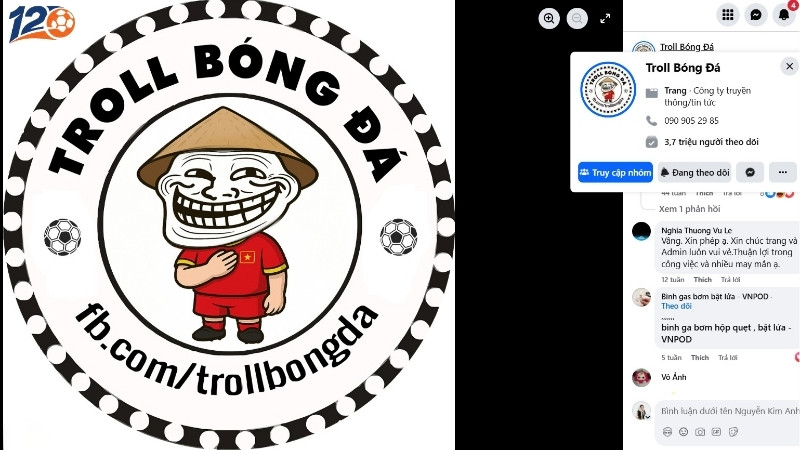 Kênh Troll Bóng Đá Facebook - Fanpage cộng đồng lớn nhất